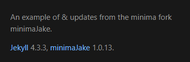 Preview image of minimaJake v1.0.13 release notes